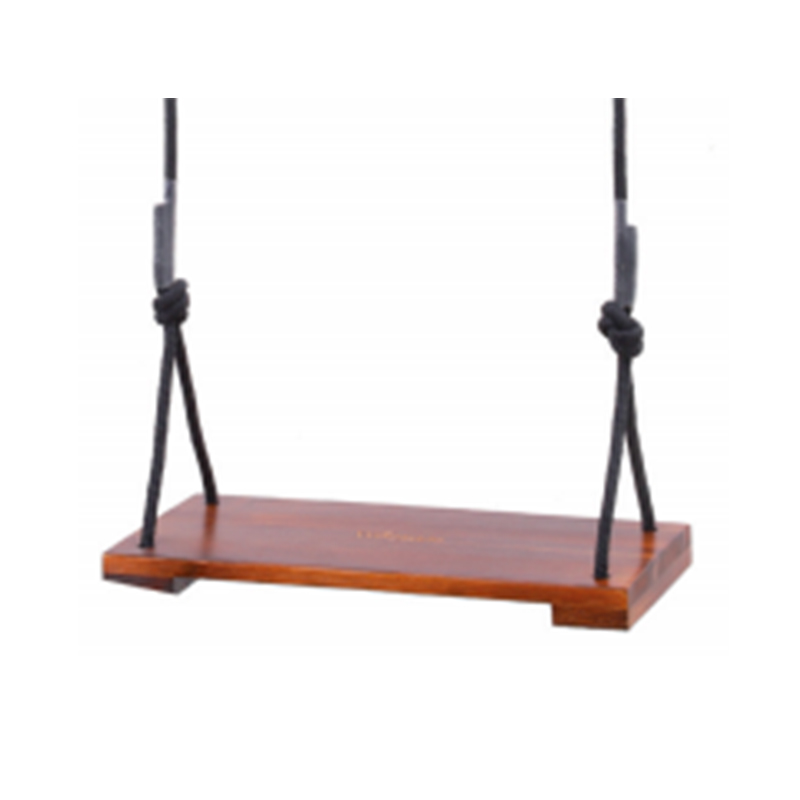 Siège pivotant en bois de pin naturel pour enfants